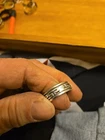 Vintage Sterling Silver Men's Spinner Band Size 10 8.3 Gram
