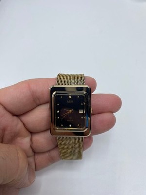 Vintage RADO DiaStar 711.9503.3 Gold Mesh Quartz Watch