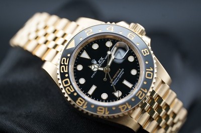 NEW 2025 Rolex GMT-Master II 40mm 126718GRNR Yellow Gold Jubilee