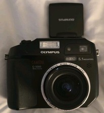 For Parts Or Repair Olympus CAMEDIA C-5060 Wide Zoom 5.1MP Digicam