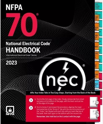 NFPA 70 National Electrical Code Handbook 2023 Edition Hardcover NEC With Tab