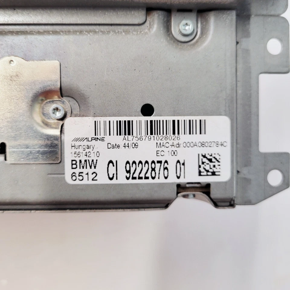 ✔️ Unidad principal BMW E60 CIC radio ALPINE OEM 922287601 Foto 2 de 4