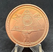 2013 Hard Times Token-Debt Pyramid / Flying Pigs By Daniel Carr