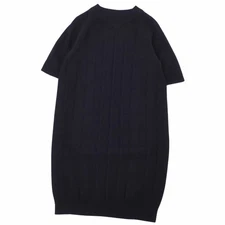 Hermes one-piece knitted sweater short sleeve wool top for women 38 Used MOLO-0