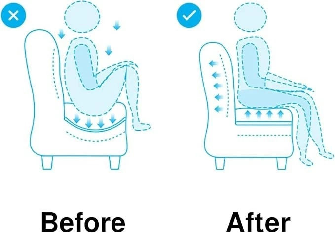 Support board shown folded for easy storage