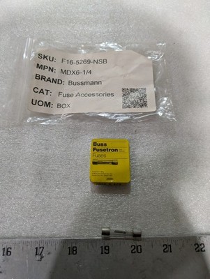 Buss Fusetron MDX6-1/4 Fuse Accessories Industrial Electrical Component