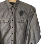 Harley Davidson Genuine Motor Clothes Gray Long Sleeve Button Down Shirt