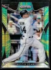 2019 Panini Prizm #275 Austin Dean Hyper Prizm Green/Yellow