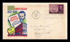 DR JIM STAMPS US COVER JOSEPH PULITZER FDC SCOTT 946 KEN BOLL CACHET CRAFT