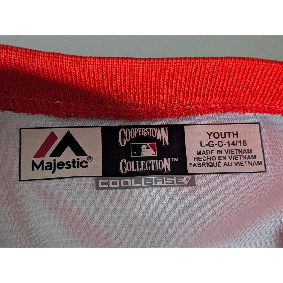 Majestic Houston Astros Cooperstown Cool Base Retro Rainbow Jersey Youth Large - Image 4 of 4