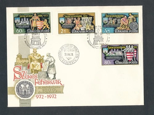 D474119 Hungary FDC Coat of Arms History Art Anniversary