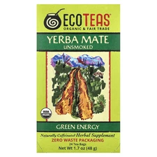 Yerba Mate, Green Energy, Unsmoked, 24 Tea Bags, 1.7 oz (48 g)