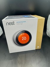 SEALED NEW Google Nest Learning Thermostat 3rd Gen - Stainless Steel UK Version