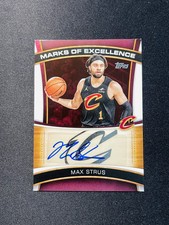 2025-26 Topps Flagship Max Strus #ME-MS Auto Marks Of Excellence Cavaliers XV44