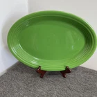 Homer Laughlin Fiesta Ware Shamrock Green 13.5"×9.5" Oval Serving Platter Plate