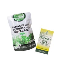 Chef Ayb Paragis Gold 900mg 60 Caps  Paragis Moringa  Guyabano Tea 20 Sachets