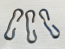  3 NEW Walsall Nickel Plated Bucket Hooks HORSE STABLE FARM Easy-On-Off Hangers