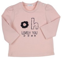 La Shirt In Old Rose Mit GehäKelter BlüTe & SüßEm Schriftzug Von Gymp