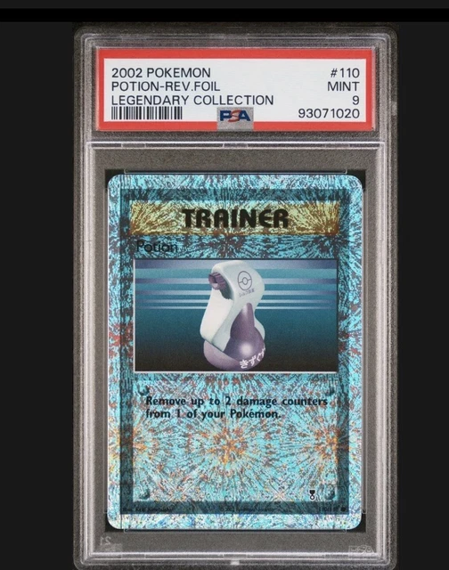 2002 POKEMON LEGENDARY COLLECTION #110 POTION-REVERSE FOIL PSA 9
