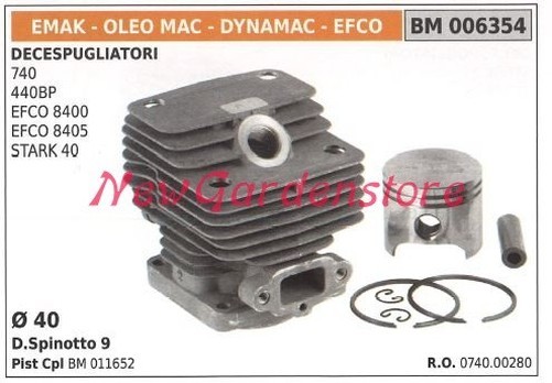 Zylinder Kolben Segmente Emak Motor Freischneider 740 440BP 006354-image