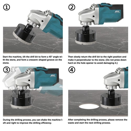 12PCS M14 Drill Bit Set Diamond Dry Hole Saw Kit 6-68mm For Tile Marble Granite - Picture 2 of 16