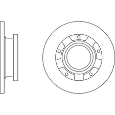 Apec Blue Brake Disc Rear SDK6736 for Ford Tourneo Custom Transit Transit Custom