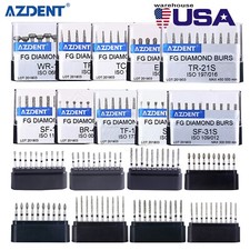 AZDENT Dental FG Diamond Burs Composite Polishing Kits for High Speed Handpiece