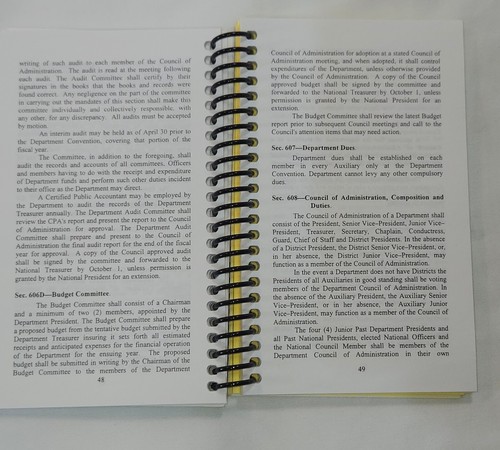 Bylaws and Ritual Ladies Auxillary to the VFW 2005 Podium and Booklet Editions - Picture 14 of 16