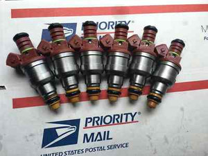 87-98 JEEP 4.0L BOSCH FUEL INJECTORS UPGRADE! SET 6 4 Hole 22LB EV1 GENUINE