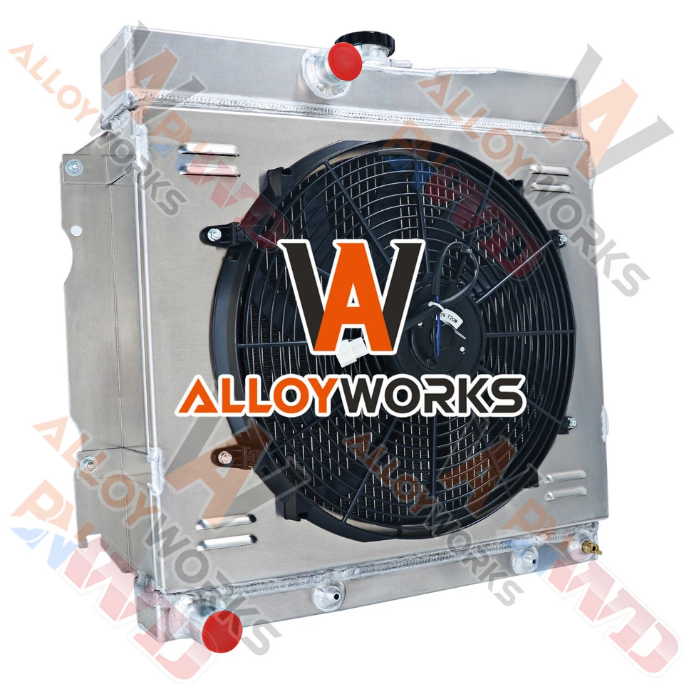 Ventilador de cubierta de radiador de 4 filas para Dodge Dart Mopar Charge/Plymouth Fury 1963 1964-69 Foto 4 de 4