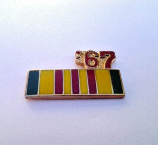 Vietnam Service Ribbon 67 Hat Pin - Small 7/8 Inch Military Award Lapel Pin 14795 HO