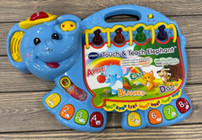 VTech Touch  Teach Elephant Interactive Learning Toy For Kids With Sounds  Lig