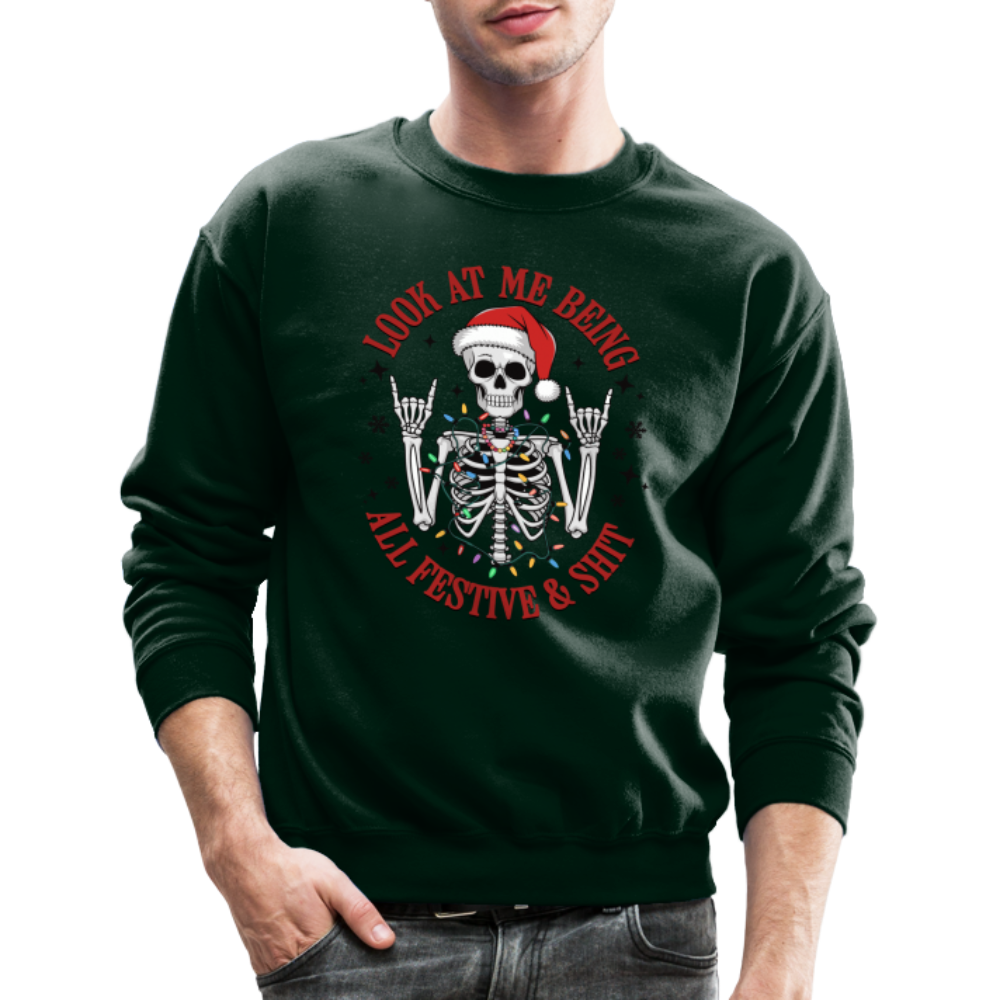Felpa Unisex 'Look At Me Being All Festival E SH*T' - Maglione Natale