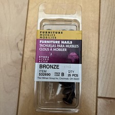 Hillman Bronze Furniture Nails Pins 25 Pcs Sealed Package 532690 Lots Of 8