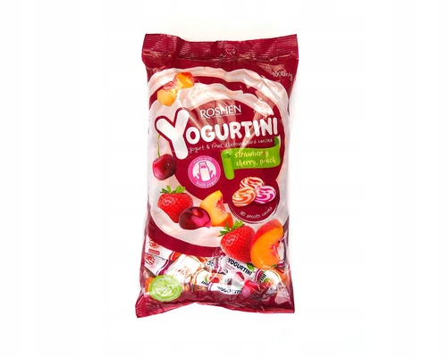 Roshen YOGURTINI Yogurt & Fruit Flavor Hard Candies Party Sweets 1kg 35oz Bag