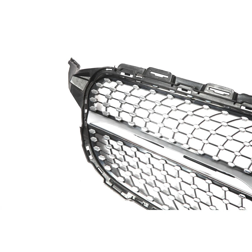 Front Upper Grill For 2015-2018 Mercedes Benz W205 C350 C250 C300 C200 Grille - Imagem 4 de 4