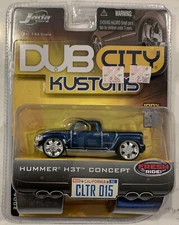 Dub City Old Skool Hummer H3T Concept 1:64 Scale, Jada Toys, DieCast,MISP (B34)