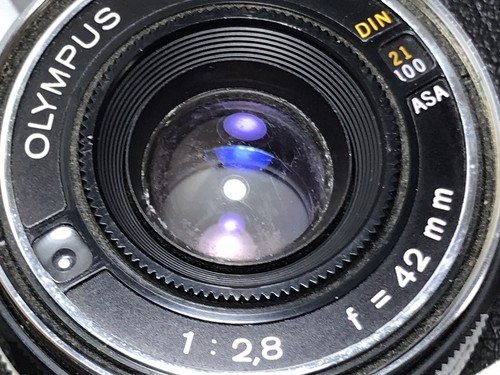 Olympus 35 RC 35mm Rangefinder Film Camera E. Zuiko 42mm f/2.8 Lens - Read - Picture 13 of 16