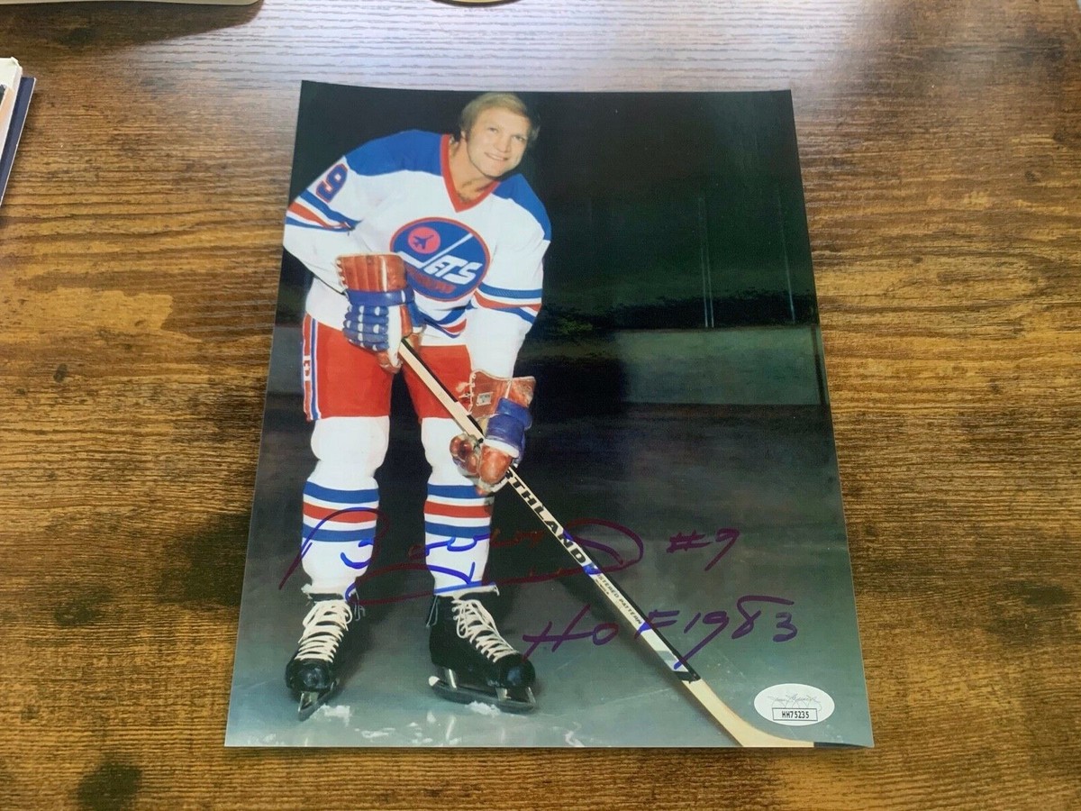Bobby Hull Winnipeg Jets Autographed 8x10 Photo C JSA COA #HH75235
