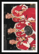 1990-91 Upper Deck #473 Canada's Captains/Kris Draper/Steven Rice/Eric Lindros