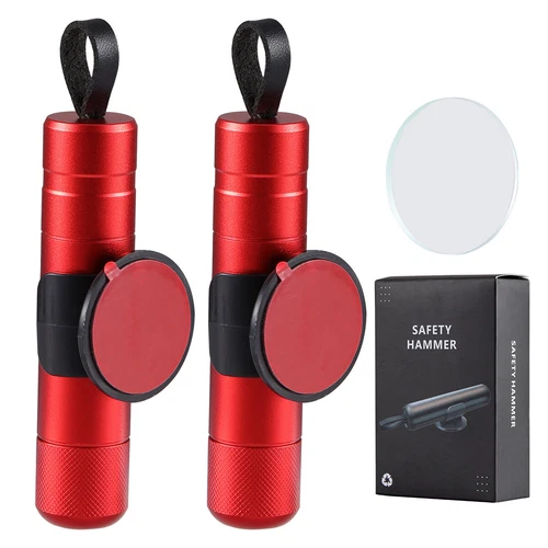 2 Pcs Safe Hammer Car Window Glass Breaker Emergency Escape Tool Seatbelt Cutter - Picture 10 of 24