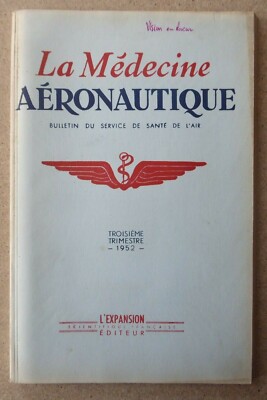 1952 AERONAUTICAL MEDICINE HEALTH AIR VISION DARK MEDIUM SCOTOPIC BLOOD