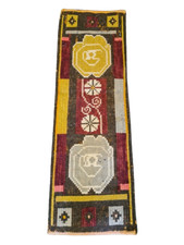 Borsa per tappeti Sumak Kilim annodata a mano rara da collezione 112x37