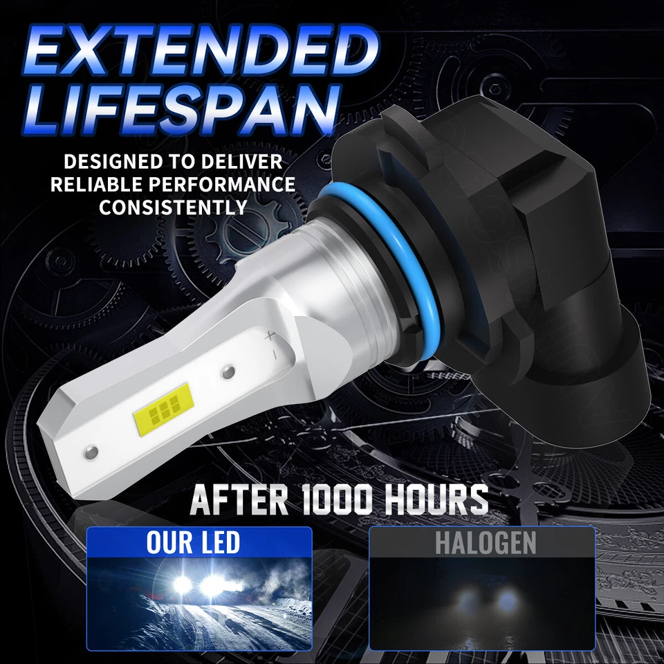 For Toyota Prius 2010-2015 4x Front LED Headlight Bulbs High Low Beam Kit 10000K - Image 4 of 4