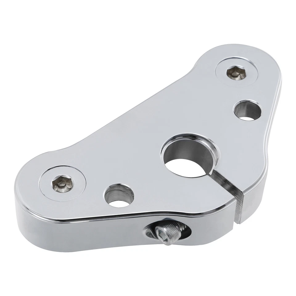 Abrazadera superior cromada triple árbol apta para Harley Cross Bones FLSTSB 2008-2011 09 10 Foto 4 de 4