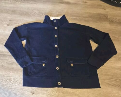 Lauren Ralph Lauren Knit Button Up Navy Blue Cardigan Size Large Gold Buttons