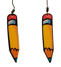 Teacher Earring, Educator Earring, Teacher Appreciation Gift, Gift Idea, Pencil