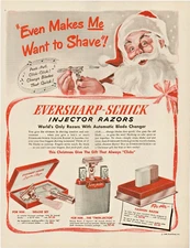 1949 Eversharp-Schick Injector Razors Automatic Blade Charger Vintage Print Ad