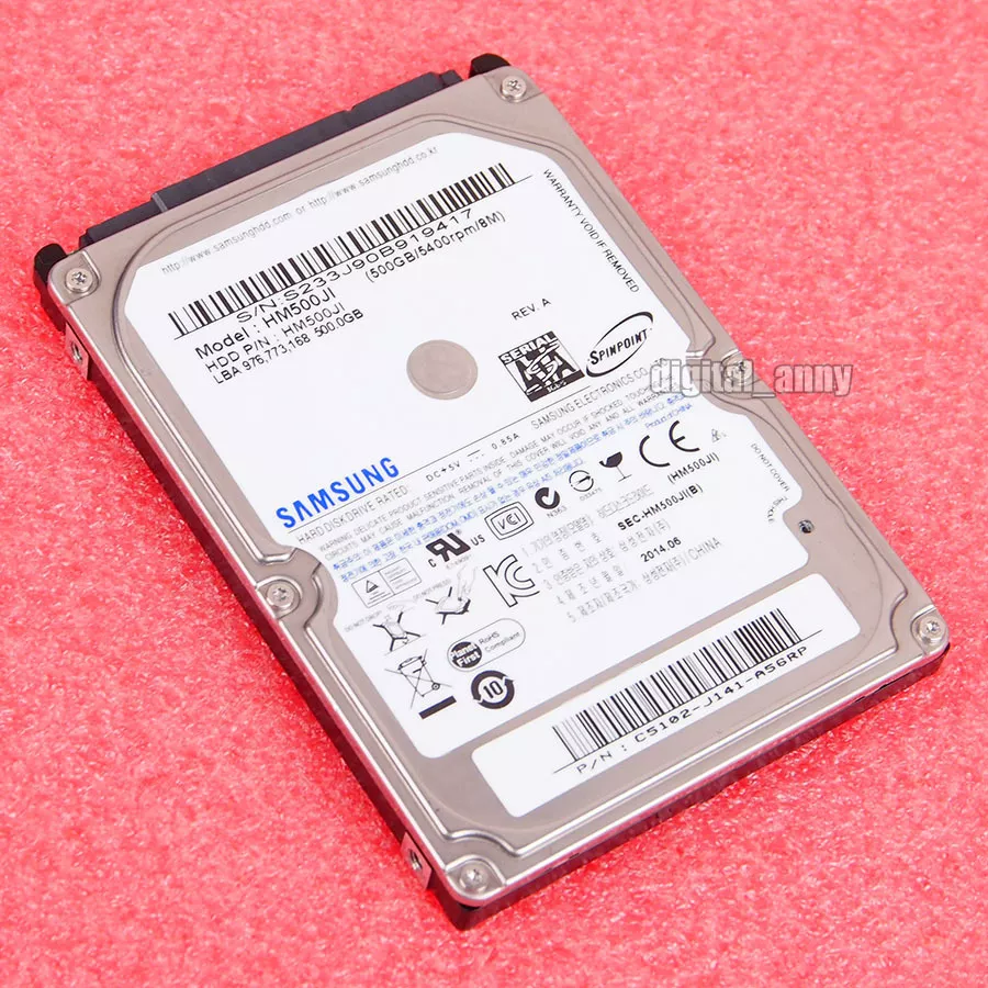 SAMSUNG 500GB Hard Disk Drive HDD 2.5&#034; 5400RPM SATA 500 GB 102646146309 | eBay