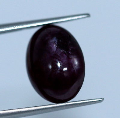 Violett Rot Farbe Natürlich Star Rubin 4.89 Karat Lose Ovale Form Keine Wärme